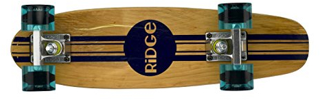 Ridge Retro Skateboard Mini Cruiser, klar blau, 22 Zoll, WPB-22
