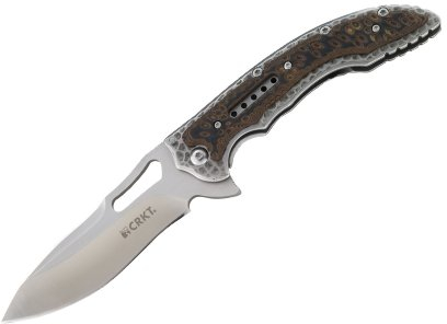 CRKT Unisex – Erwachsene Taschenmesser Fossil, braun, 22,5 cm