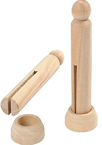 5 Holz Dolly Pegs mit steht | Peg Puppe Crafts