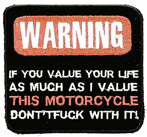 Patch-Never mind The DOG beware of the Owner-Size: 7 CM x 7.5 CM (03252 Stick) Insignia Emblem Patch CA. Trike Chopper Bike Motorcycle Jacket