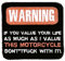 Patch-Never mind The DOG beware of the Owner-Size: 7 CM x 7.5 CM (03252 Stick) Insignia Emblem Patch CA. Trike Chopper Bike Motorcycle Jacket