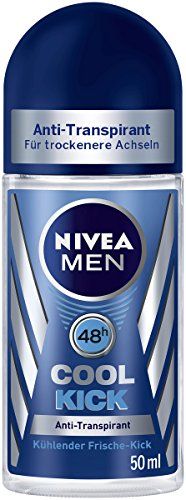 Nivea Men Cool Kick Deo-Roller, Anti-Transpirant-Schutz, 6er Pack (6 x 50 ml)