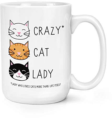 Crazy Cat Lady 15oz Large Cup Mug