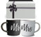 Triple Gifffted Mr y Mrs Tazas parejas a conjunto,Caja de Regalo para Novios,Novias,Regalos original, Bodas, Aniversarios,nupical,desayuno, Románticos,San Valentín, Navidad,380 Ml, Juego De 2 pack