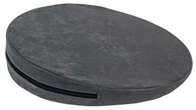 Pflegehome24® Keilkissen Sitzkeilkissen, RUND Ø 36 cm - grau