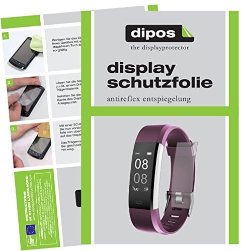 dipos I 6X Schutzfolie matt kompatibel mit Yamay Fitness Armband SW333 Folie Displayschutzfolie