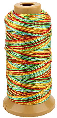 328 Feet Twisted Nylon Line Twine String Cord for Gardening Marking DIY Projects Crafting Masonry (1.5mm-328 feet, Colourful)