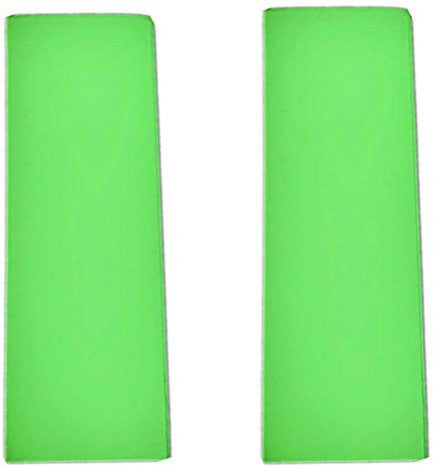 Aibote 1 Pair of Luminous Knife Grip Scales Plate Handles Material Knife Custom EDC DIY Tools for Blanks Blades Jewellery Making (Green Luminous, 137 x 70 x 7 mm)