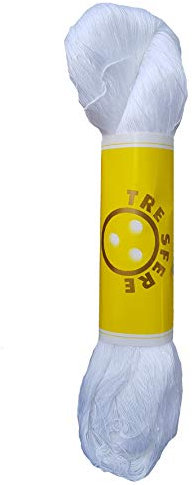 Filati tre sfere Matasse di Cotone per Uncinetto 100g (Bianco, 16)