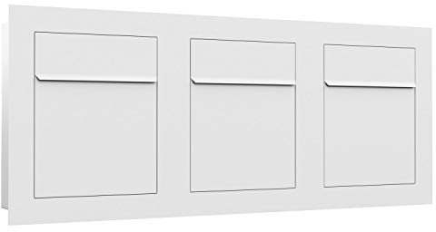 Unterputz Briefkasten - Einbaubriefkasten Bari for Three in Weiß