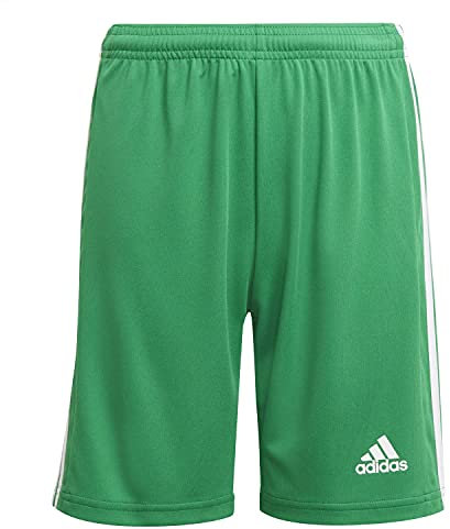 adidas Jungen Squadra 21 Shorts, Team Green/White, 9-10 Years