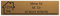 Plaque gravée pour nom et numéro boîte aux lettres autocollante 10x2,5cm personnalisée 1 à 3 lignes Or Brossé
