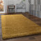 Paco Home Shaggy Teppich Hochflor Flauschig Wohnzimmer Uni In Versch. Farben & Größen, Grösse:70x140 cm, Farbe:Gelb