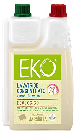 Eko Detersivo Lavatrice liquido, Marsiglia - 44 Lavaggi 1.1L - Concentrato Ecologico