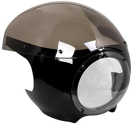 Couverture phare moto 5 3/4 Pour Cafe Racer Phare Carénage Pare-Brise Fourches Nouveau Moto Accessoires Tête Lumière Protection Garde Pour Harley Sportster 883 1200 XL Avant Phare Lentille Protecteur