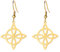 TEAMER Edelstahl Hexe Keltischer Knoten Hexerei Ohrring für Frauen Geometrische Hohle Ohrringe Vintage Wicca Amulett Schmuck (Stil 1 - Gold)
