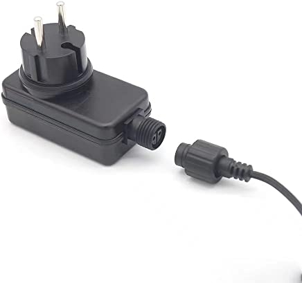 Gartenstrahler LED Netzteil Adapter 12V 2A 24W Spurleh Gartenstrahler LED Erdspieß Adapter Stecker IP44 GS Stecker Power Supply Netzteil Adapter für Gartenbeleuchtung Gartenstrahler LED