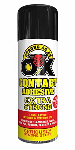 Multi Purpose Spray/Carpet/Contact/Heavy Duty Adhesive Spray for Carpet Vinyl Cardboard foil Card Paper Leather Craft Fabric & Man More (Contact Adhesive)