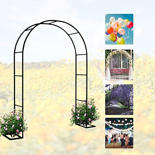 HSPLXYT Gartenlaubenbogen aus Metall, Rosenranken, Kletterpflanzen, Gitter, Stützbogen, for Rosen, Kletterpflanzen, Stützbogen, Garten/Hochzeitsdekoration