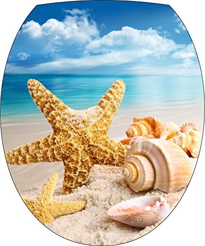 Jm-Déco Stickers WC, Stickers abattant de WC Etoile de mer