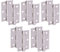 HANDLEZONE® Door Hinges 5 Pairs 76mm / 3 inch Ball Bearing, with Screws - Satin Nickel