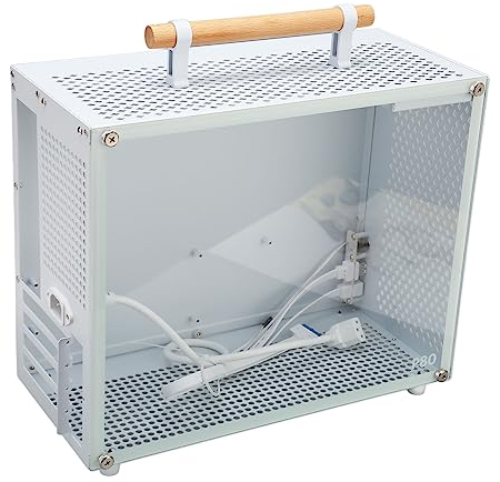 Bewinner Case ATX PC, chassis per PC da gioco ATX-Mid-tower bianco, chassis per computer, chassis desktop con vetro temperato, case per computer gaming con USB 3.0 tipo