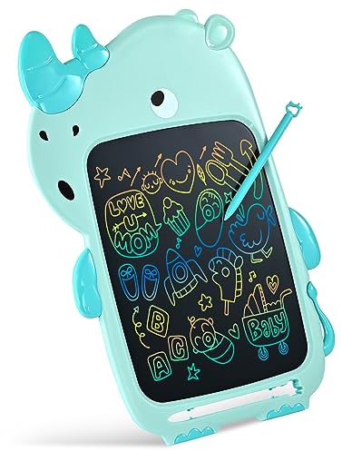 Tablette D'écriture LCD, Tablette Graphique, Ardoise Magique, Tablette Dessin Enfant de 3-8 ans Filles et Garçons Cadeau D'anniversaire Noël pour Les Enfants rhinocéros Jouets