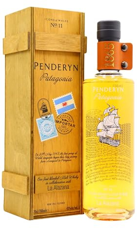 Penderyn PATAGONIA Blended Malt Welsh Whiskey Icons of Wales Nr. 11 43% Vol. 0,7l in Holzkiste