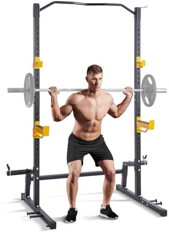 VEVOR Unisex – Erwachsene Squat Langhantelablage, Schwarz, 1575 x 1058 x 2045