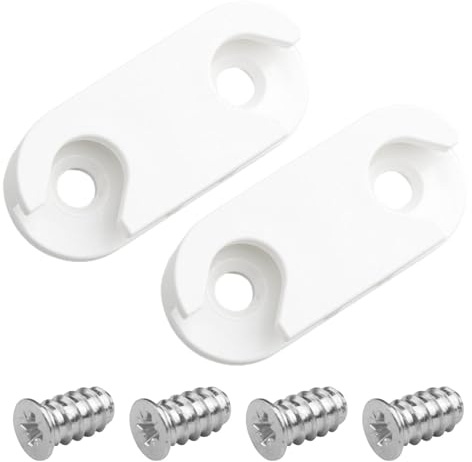Schuhschrank Scharnier Halterung 110364 passend als Ersatzteile für IKEA HEMNES STÄLL Schuhkipper Schuhregal (2 Stück + 4 Schrauben)