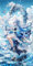 Jqynn Diamond Painting Kriegerdrache Diamant Painting Bilder 40x120cm Diamond Painting Erwachsene DIY Set 5D Anime Diamond Painting Bilder Diamant Painting Kinder DIY Malerei Kits Wand Dekor Geschenk