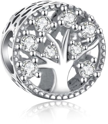Doyafer 925 Sterling Silber Anhänger Charms Familie Baum für Frauen Armbänder Halskette Geschenk