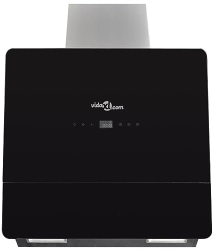 Campana de cristal templado con pantalla de 600 mm negra (21,3 kg)-Casa y jardín