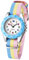 JewelryWe Kinder Armbanduhr für Jungen Mädchen: Regenbogen LGBT Gay & Lesbian Pride Kinderuhr Analog Quarz Uhr Lernuhr mit Nylon Textilarmband und Blau Lünette
