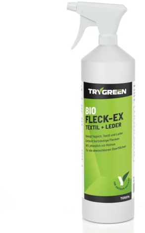 Bio Fleck-Ex Textil & Leder - Ultrastark gegen Jod! - Rein pflanzlicher Fleckenentferner gegen Jod, Kaffee, Blut etc... (1 Liter, Sprühflasche)
