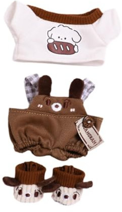 harayaa 15 cm Puppenkleidung, Stilvolle Kleine Mädchen, Zum Anfassen, Fantasie, Flexibilität, Koordination, Puppenzubehör, Anziehkleidung, 3 Stück