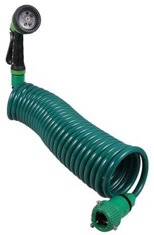 ORFOFE Autowaschwasser-Sprühpistolen-Set Hochleistungs-Gartenschlauch einziehbarer Gartenschlauch Spulenschlauch autowaschbürste auto waschen Coil Gartenschlauch Hochleistungsschlauch Eva