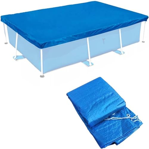 Generisch Poolabdeckung Rechteckig, Regenfeste und Staubdichte Poolabdeckung für Den Außenbereich, UV-Geschützte Planschbecken Abdeckung, für Familien-Rahmenpools und Aufstellpools(230 * 160cm)