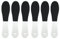 6 Pieces Double-Sided Foot File Foot Rasp File Dead Skin Remover Foot Scrubber Hard Skin Remover Foot Care for Wet and Dry Cracked Feet