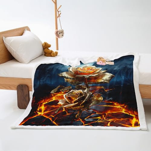 Kuscheldecke Roségold Blau Decke Flanell Lammwolle Kuscheldecke Flauschig Fleecedecke Weich Decken Waschbar Felldecke Pflegeleicht Blanket Langlebig Sofadecke Flauschige 130x150cm