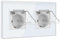 BSEED Enchufe USB, Enchufe Pared Schuko con Tapa Impermeable, Enchufe USB C 2 Gang, Enchufe Doble 16Amp Blanco, Enchufes de Extensión