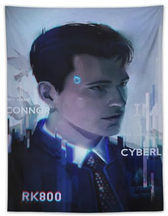 Detroit Become Human Videospiel-Poster, Wandtapisserie, Kunstdruck, moderne Familienschlafzimmer-Dekoration, Wandteppich, 76,2 x 101,6 cm