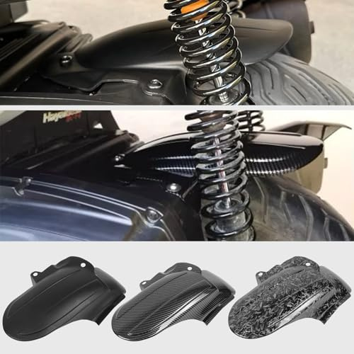 WOOGA parafango moto ruota posteriore parafango copertura paraspruzzi Replacement for Ho&n&da Forza 350 NSS350 2020-2024 Copriruota per parti di motociclette (corto stile A -Aspetto carbonio)