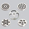 Accessoire fiable et hachoir à viande 69 mm, matériau en acier inoxydable de qualité supérieure (12 mm)