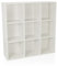 hjh LIVING Regal mit 9 Fächern, offen BJORKE 97,5x30x100 cm, Bücherregal mit Rückwand, Würfelregal Raumteiler, Weiß