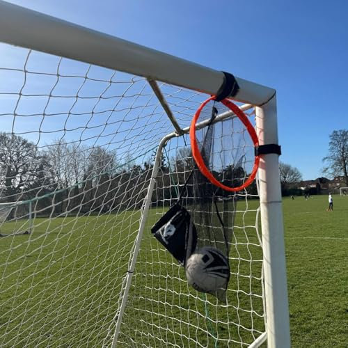 NEWZONE SPORT Top Bins Target Goal Net Pop Up Target with Pouch | Durable Training Target which folds into Pouch | Double Fastening Straps for Better Results | Extra round Goal Frame