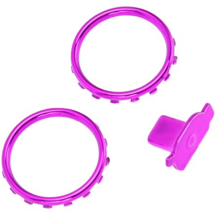 Jectse Accessori per Pulsanti di Commutazione Controller, Sostituzione, Cromo Opaco, vestibilità Perfetta, Anelli di Accento Controller Durevoli per di Gioco (#3)
