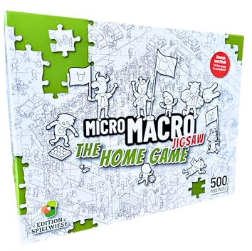 MicroMacro Jigsaw: The Home Game | 500 Piece Mystery Puzzle Game for Kids & Adults Find Hidden Objects & Solve Mysteries Ages 8+ | 1 Player