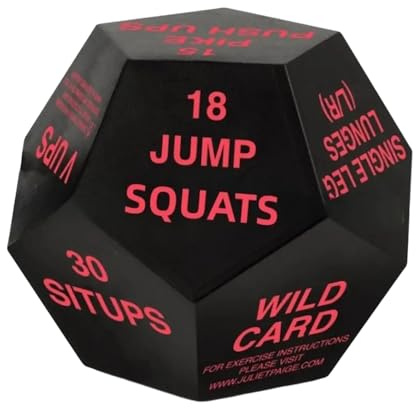 Trainingswürfel Für Erwachsene 12-Seitiger Spaßiger Fitness-Würfel