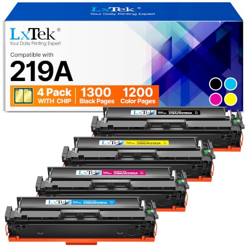 219A 219X für HP 219A für HP Color LaserJet Pro MFP 3302FDWG Toner MFP 3302 | Kompatibel für HP Color Laserjet Pro MFP 3302 Toner MFP 3302SDWG 3302FDWG 3202DW MFP 3302FDW W2190A W2191A W2192A (4er-Pack)